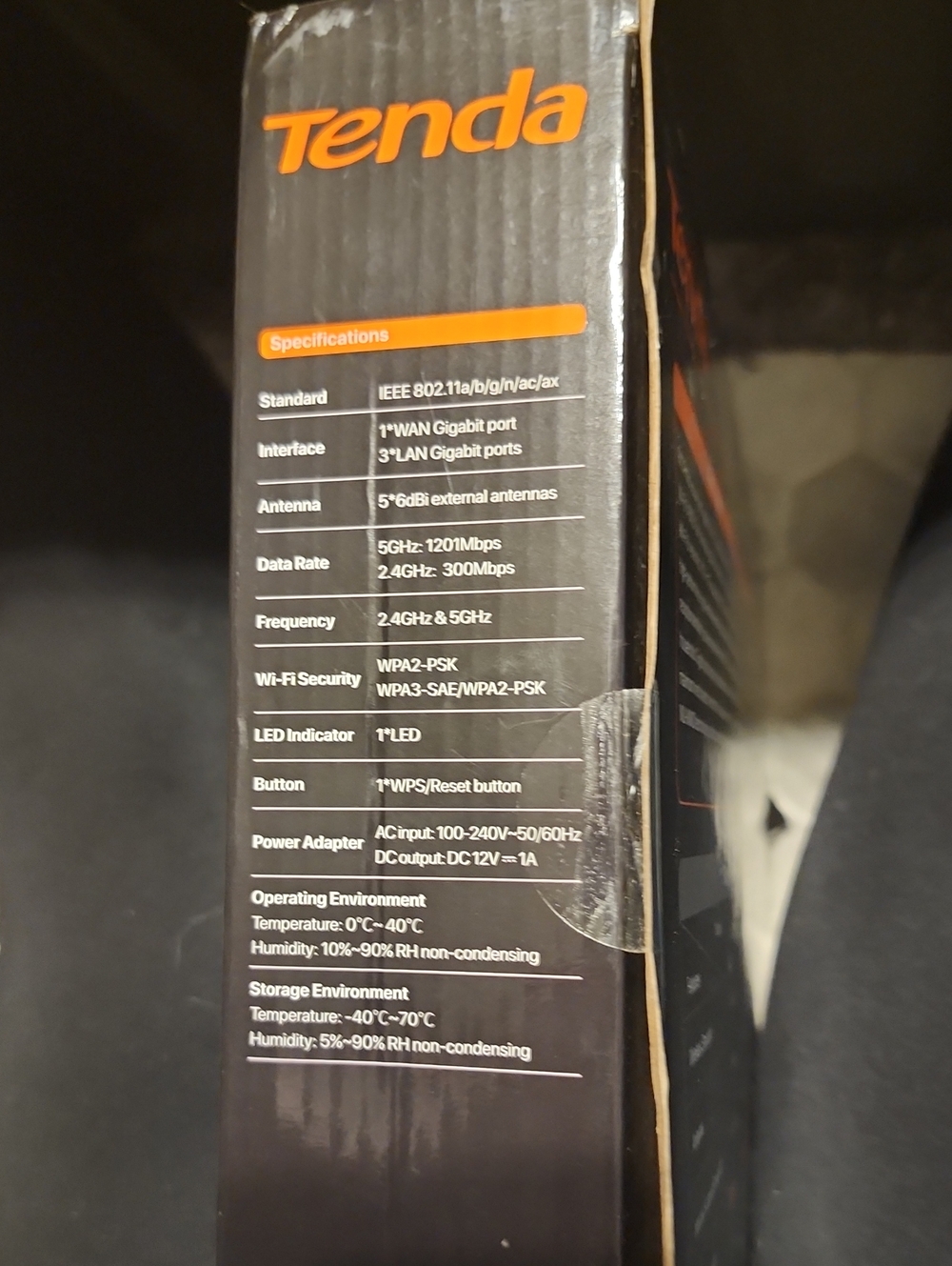 Tenda RX2 Pro Wi-Fi 6 Dual-Band Gigabit Router - Picture 2 of 6